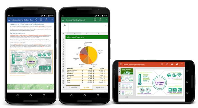 Android手机版Office使用界面